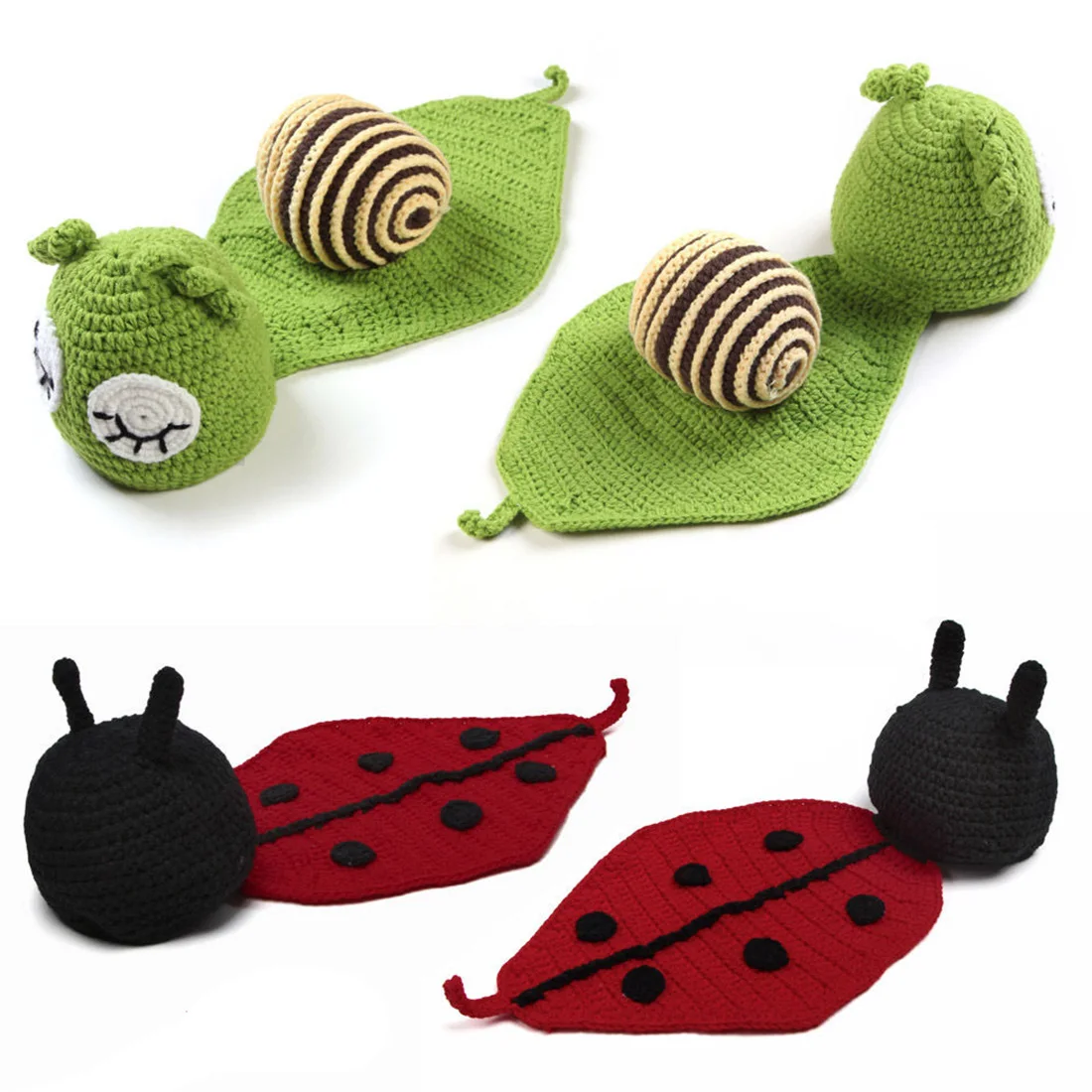 5 шт. для новорожденных мальчиков и девочек крючком вязать костюм Фото Опора