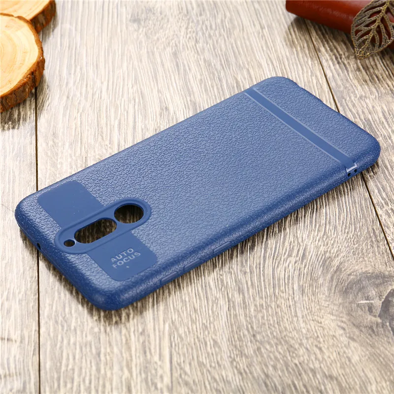 Чехол для Huawei Mate 10 Lite Honor 9 с цветным кожаным лицевым покрытием Силиконовый ТПУ