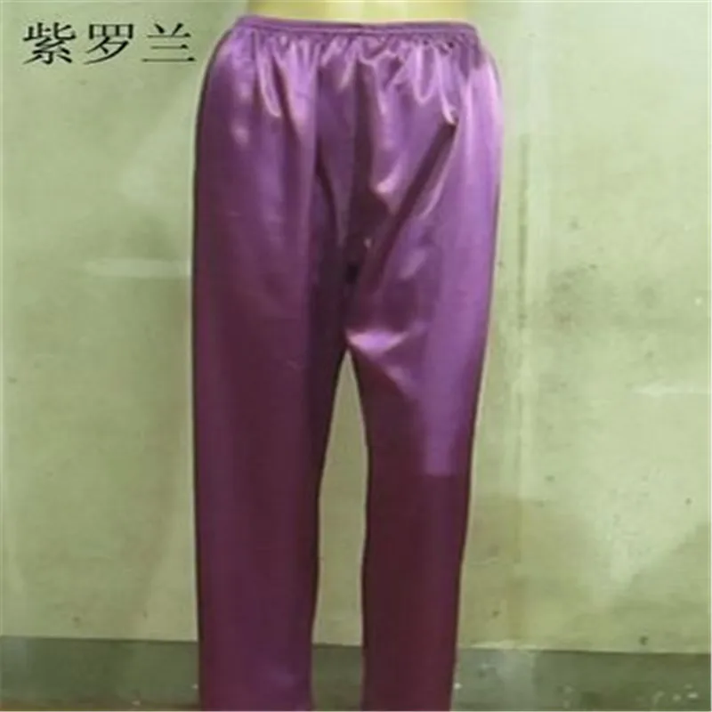 Брюки Для Женщин Модные Шелковые штаны для сна роскошные шелковые женские отдыха
