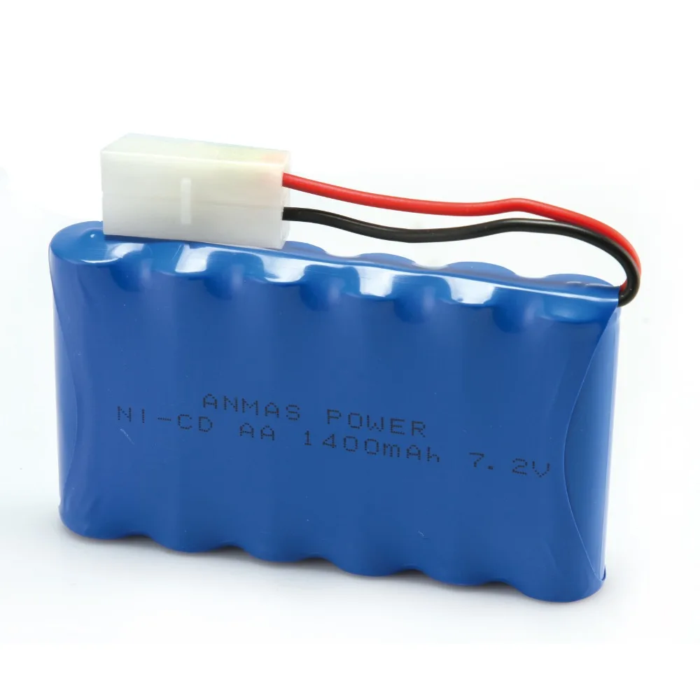 1-5 шт Ni-Cd AA Tamiya Plug игрушечный автомобиль 7,2 V 1400mAh RC перезаряжаемый аккумулятор синий