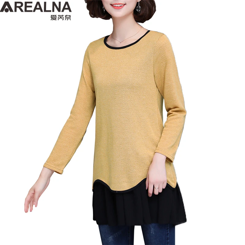Blusas Mujer De Moda кимоно винтажные Лоскутные Женские топы и блузки винтажные женские туники с круглым вырезом Длинные рубашки размера плюс 5XL