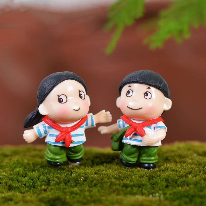 2 шт. статуэтки для молодых пионеров свадебная кукла миниатюрная пара фея