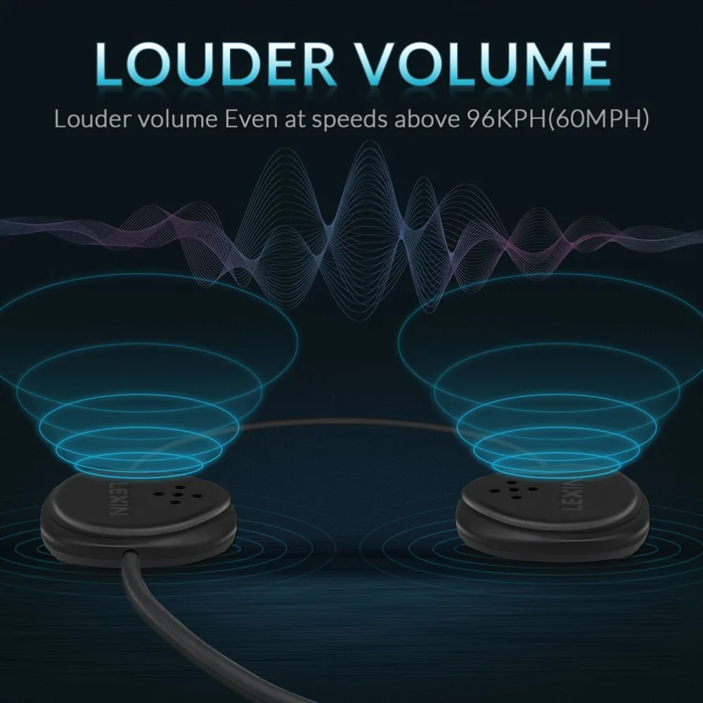 LEXIN Новое поступление LX-B1 Bluetooth шлем гарнитуры с водонепроницаемым и громким объемом для мотоцикла/снегохода/сноуборда
