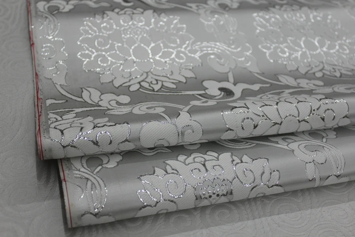 Импортный крашеный Белый Жаккардовый гобелен атласная 3D жаккардовая парча для