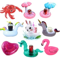 yuyu inflatable cup holder unicorn flamingo drink holder swimming pool toys balls bathing swimming pool party bar coasters