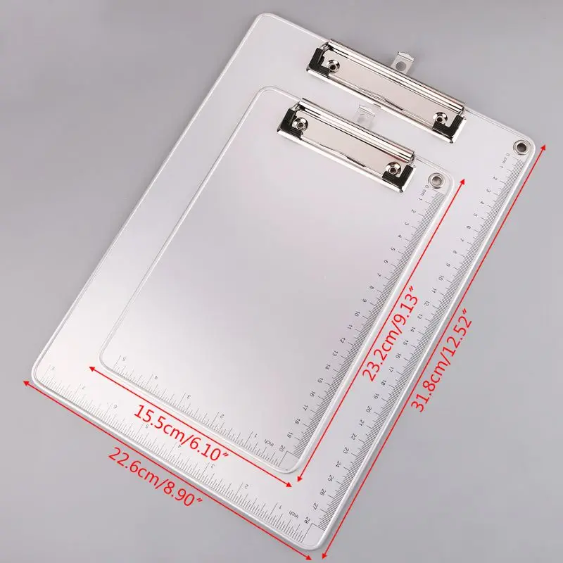Портативная доска из алюминиевого сплава A4/A5 с зажимом для письма