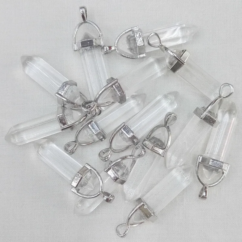 Оптовая продажа 24 шт./лот модный белый камень в виде арбуза шестиугольная колонна