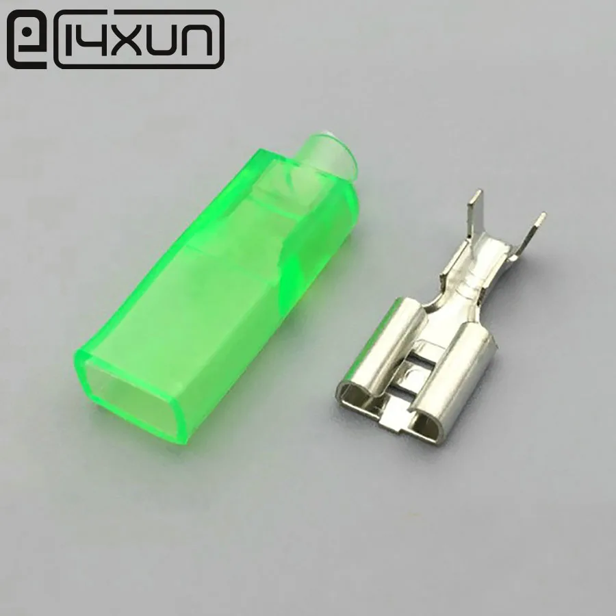 EClyxun 10 шт./лот 6 3 автомобильный клаксон с зеленой оболочкой луженая медная