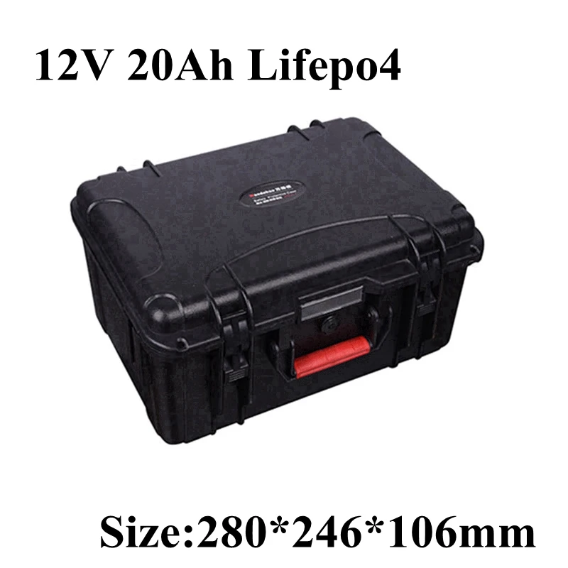 Высокое качество 12V 20Ah LiFepo4 литиевая аккумуляторная батарея с BMS для