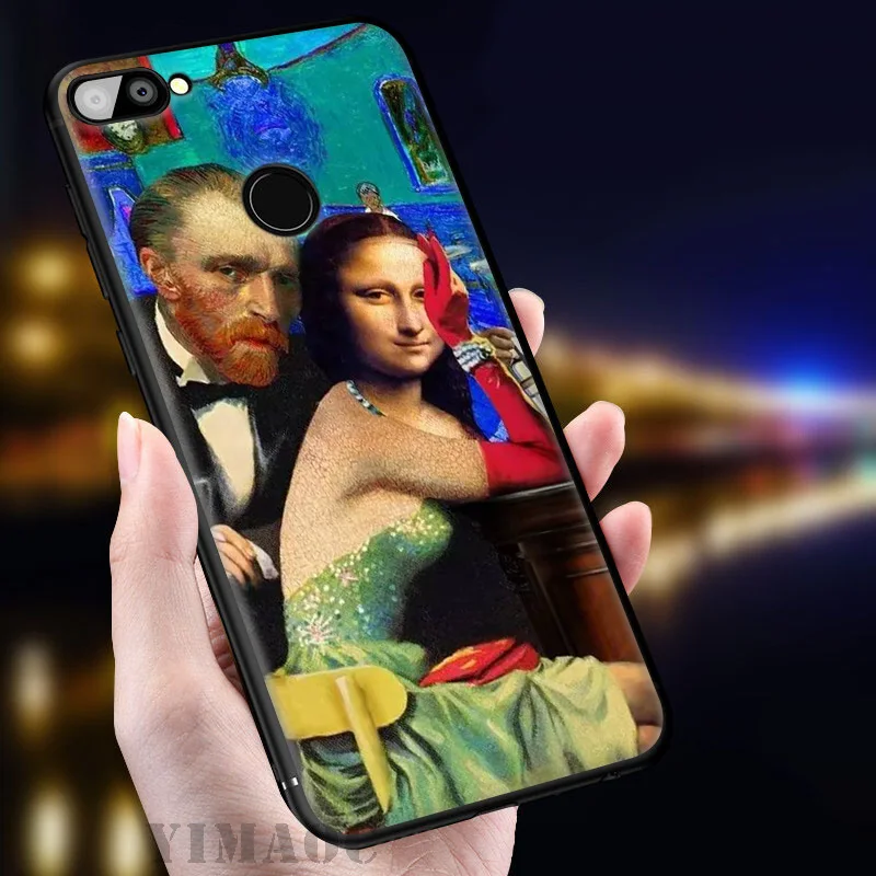 YIMAOC Mona Lisa Van Gogh мягкий чехол для huawei mate 20 10 P30 P20 Pro P10 P9 P Smart Z 2019 &amp Nova 3 3i Lite |