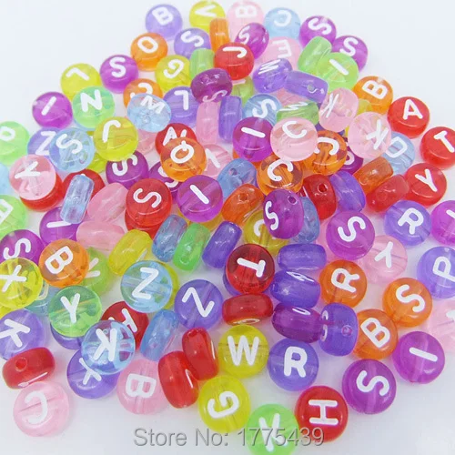 Бесплатная доставка 150 шт./лот акриловые круглые плоские буквы разделители