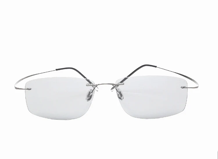 B Титан фотохромные поляризационные солнцезащитные очки без оправы