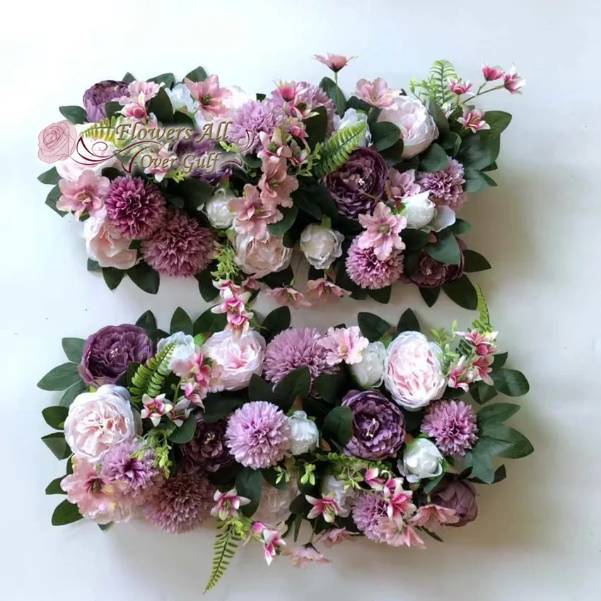 3D Artificial Silk Flower Ruuner Rose new Hydrangea Leaf Table Runner Wedding Party Decoration | Дом и сад