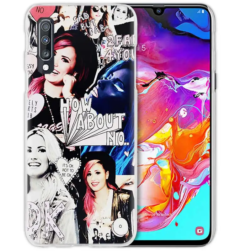 05 Demi Lovato Case for Samsung Galaxy M40 A50 A80 A70 A60 A40 A30 A20e A10 J4 J6 Plus J8 S10e S10 5G Hard PC Phone Cover Capa - Цвет: 05