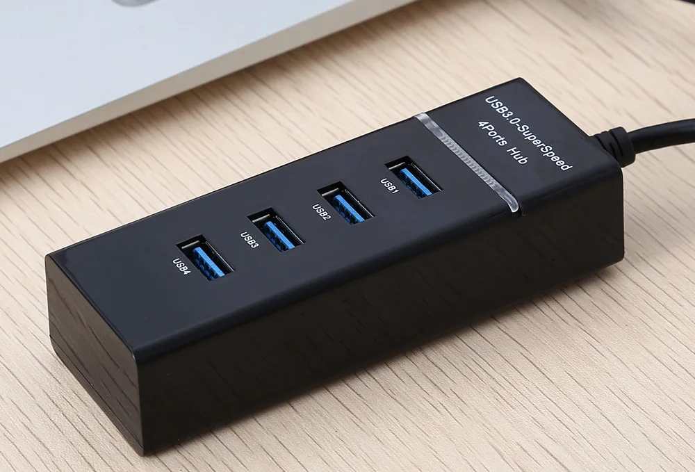 Высокоскоростной концентратор USB 3 0 4 порта 5 Гбит/с Разветвитель совместимый с 2 1