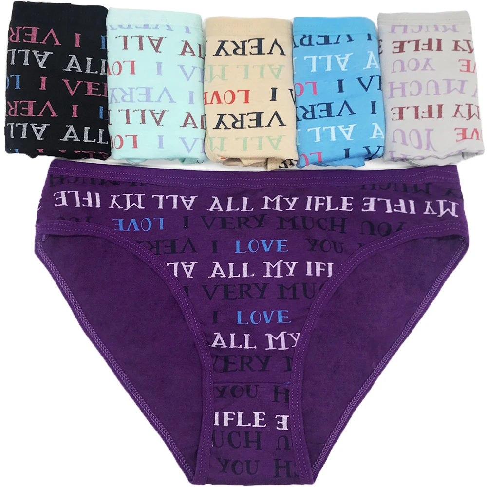 6 шт. Новое Брендовое хлопковое женское нижнее белье дышащие трусики Тонг с