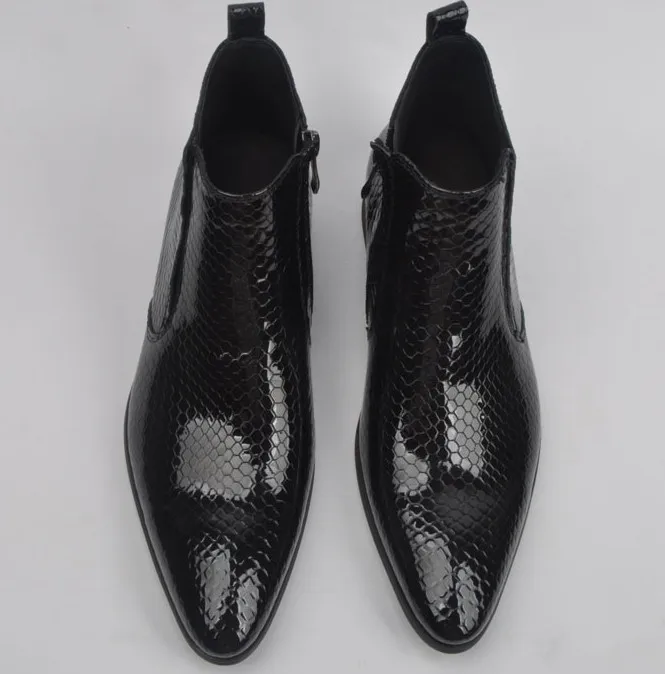 Мужские Новые Модные Кожаные классические туфли с острым носком мужские деловые