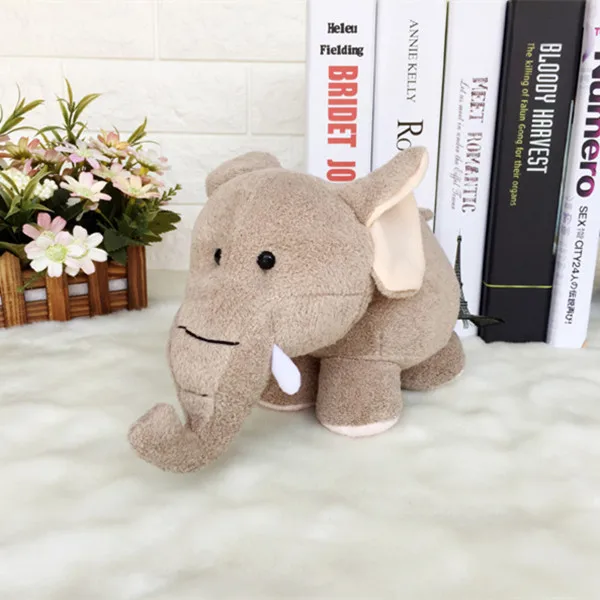 20cm gray elephant Супер мягкие теплые носки для малышей успокаивать младенцев слон Playmate успокоительная Кукла Игрушки для маленьких детей с изображением слона детские плюшевые игрушки чучело кукла 20-60 см - Цвет: 20cm gray elephant