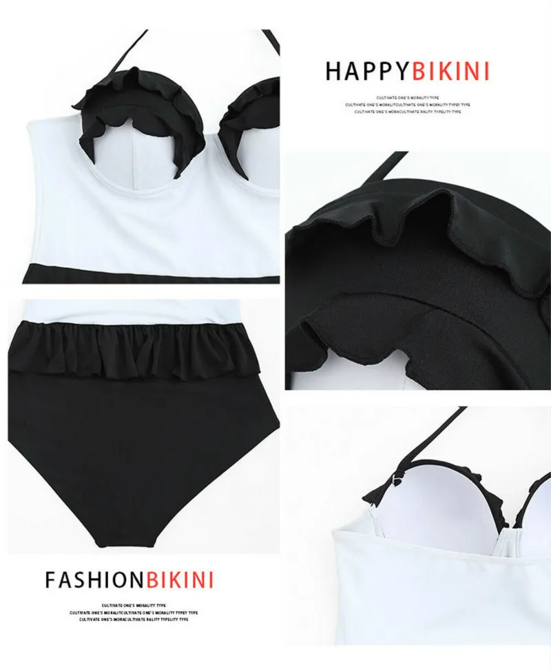 Женский купальник в стиле пэчворк монокини пуш-ап XL-4XL большие размеры | Спорт и