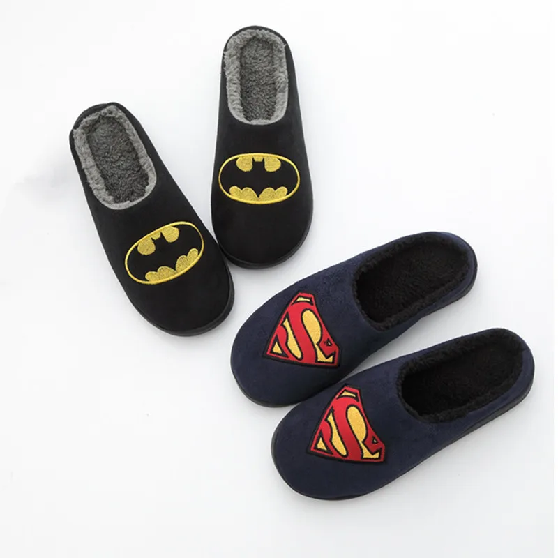 

Suihyung Big Size Women's Home Slippers Winter Warm Faux Fur Indoor Floor Shoes Black Blue Soft Plush Cotton Slip On Men Slides