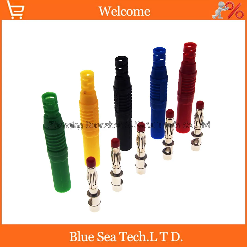 DIY 4 мм аудио разъем банана с оболочкой безопасности для мультиметра CATII 1000 V/MAX 32A IEC