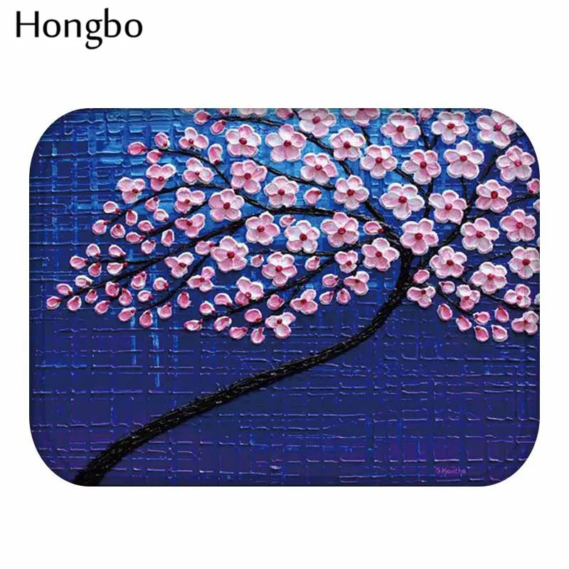 Hongbo 3D яркое Дерево картина маслом ковер Противоскользящий напольный коврик в ванную комнату кухня Открытый коврик передняя дверь коврик
