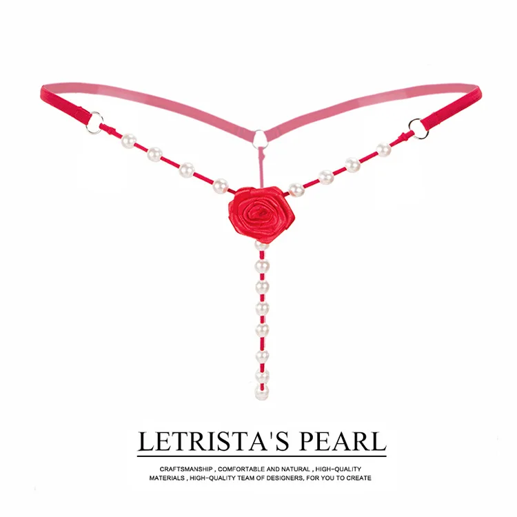 4 шт. Для женщин пикантные Pearl G string эластичные плавки стринги трусы Бесшовные