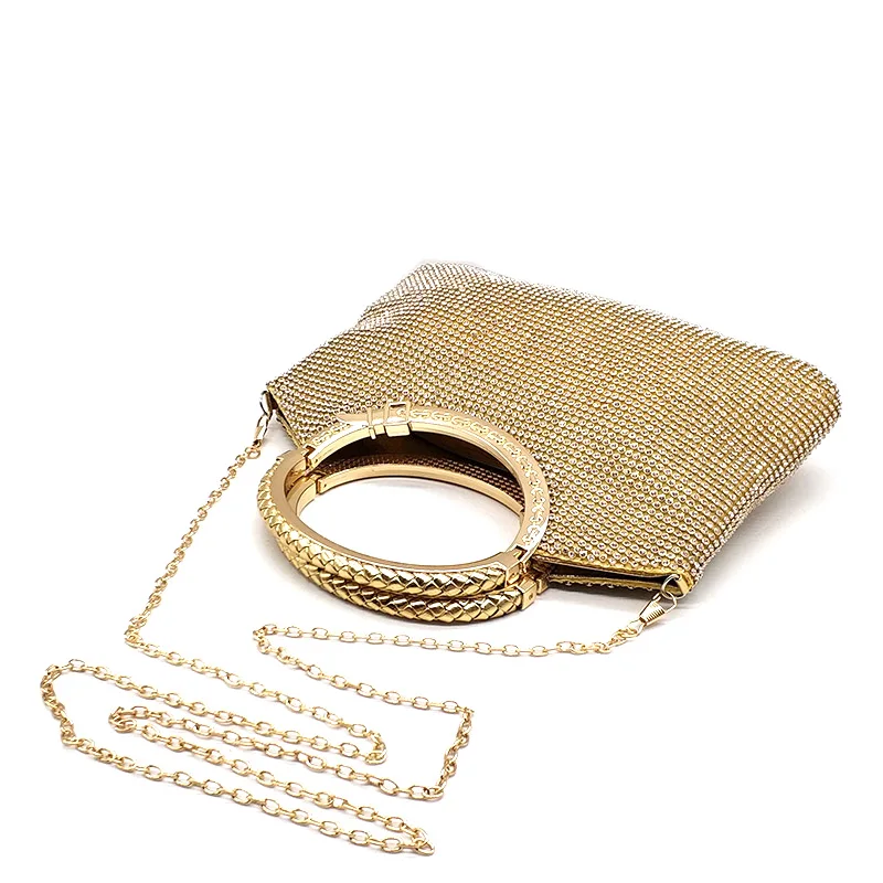 Женская сумка на плечо модная блестящая с кристаллами|Вечерние сумочки| |