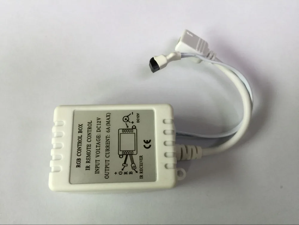 12В 3x2A мини 24Key RGB контроллер ИК пульт дистанционного управления с приемником для