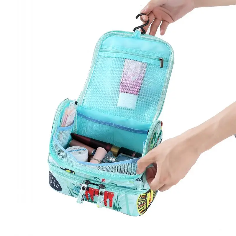 LHLYSGS бренд Для женщин двойной хранения большой Водонепроницаемый Макияж сумка