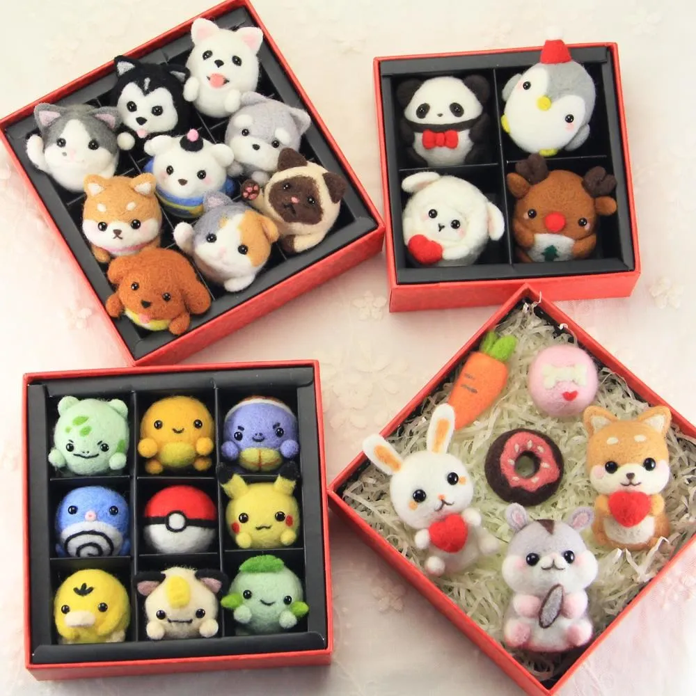 Кошка брошь Pokedals материалы наборы ручного соответствия DIY шерсть фетр нетканых
