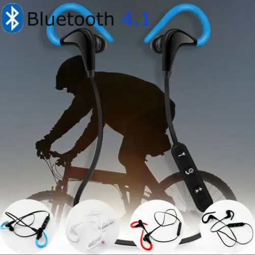 Спортивные наушники Bluetooth 4 1 беспроводная гарнитура регулируемые крючки стерео