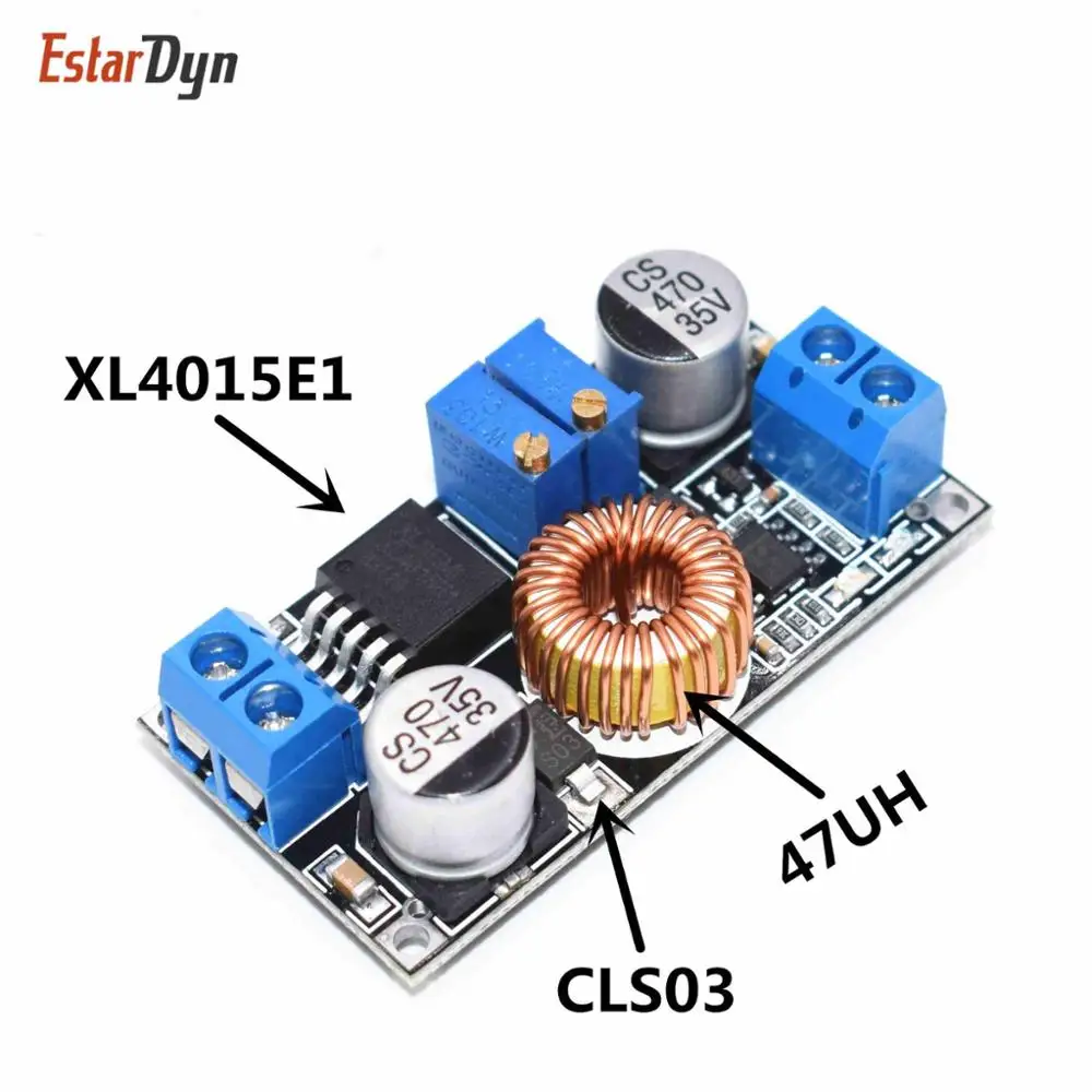 XL4015 Module 5A DC В DC CC CV литиевая батарея понижающая зарядная плата преобразователь питания литиевое зарядное устройство понижающий модуль XL4015 hei - Испускаемый цвет: XL4015 Module