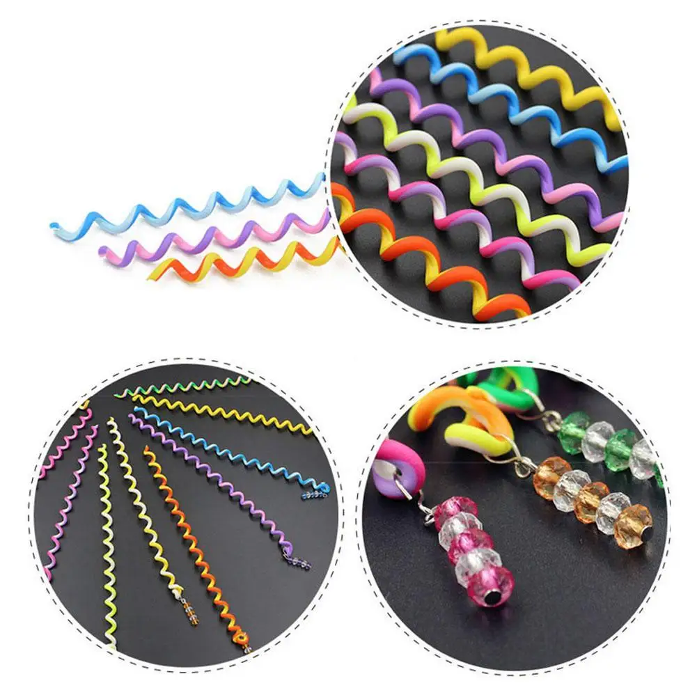 

Rainbow Color Headband Cute Girls Hair band Crystal Long Elastic Hair Bands Headwear Hair Accessories Dreadlocks Random 1PC