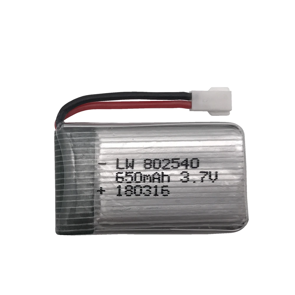 Аккумулятор 3 7 в 650 мАч 802540 + зарядное устройство с USB кабелем для дрона X5C X5 X5SC X5SW 1 2