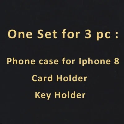 For Iphone 8 Hiram Beron заказное имя держатель для карт Croco шаблон бизнес подарок роскошный кожаный Рождественский подарок Прямая поставка - Цвет: For Iphone 8