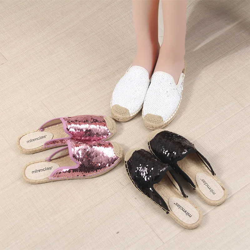 Женская обувь коллекция 2019 года женские летние шлепанцы Эспадрильи на плоской