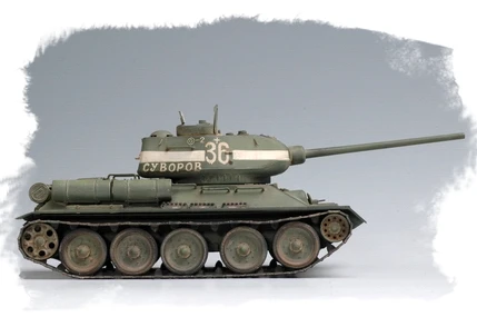 1:48 масштаб советская T34/85 средний танк с полной внутренней структурой DIY пластиковая Сборная модель игрушки