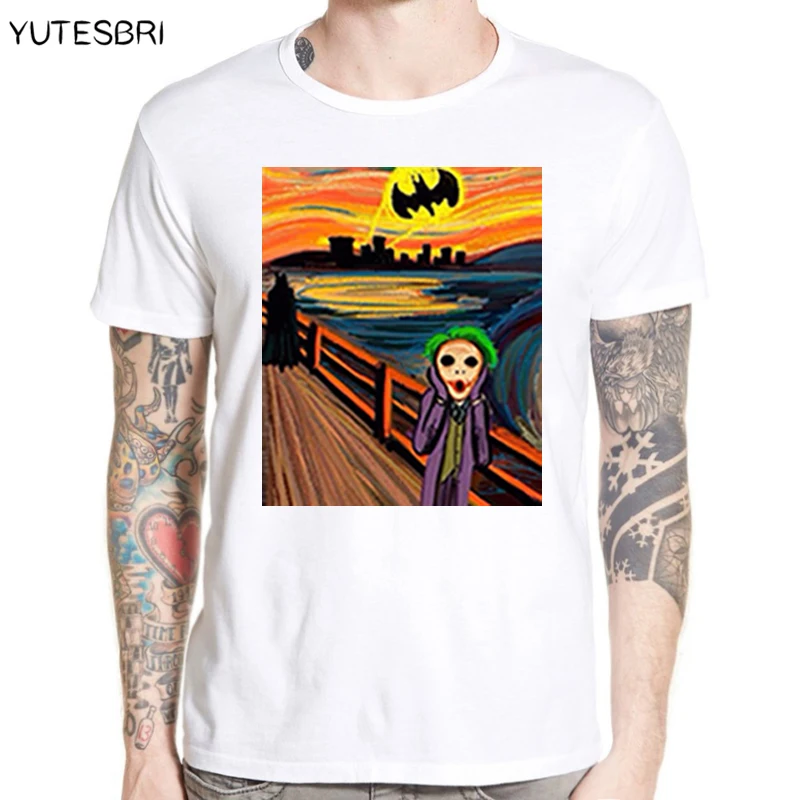 Летняя креативная Дизайнерская футболка с изображением Бэтмена Повседневная