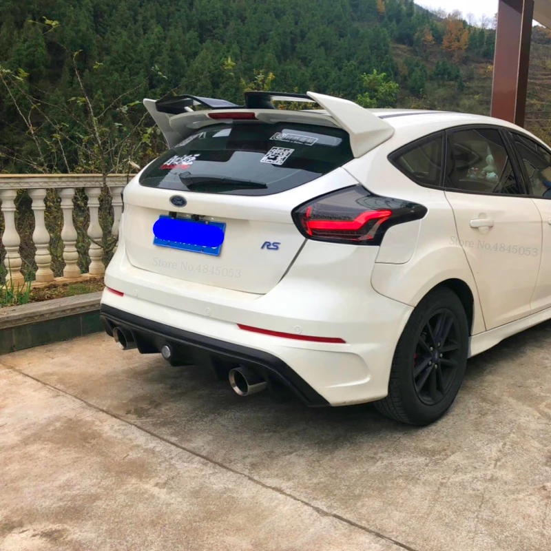 AITWATT для Ford Focus спойлер 2015 2016 2017 ABS Материал Неокрашенный задний багажник крыло