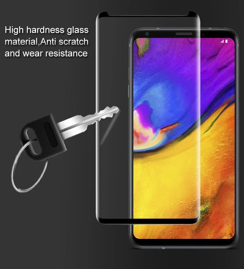 3D изогнутое закаленное стекло для LG V35 ThinQ полное покрытие экрана Защитная пленка