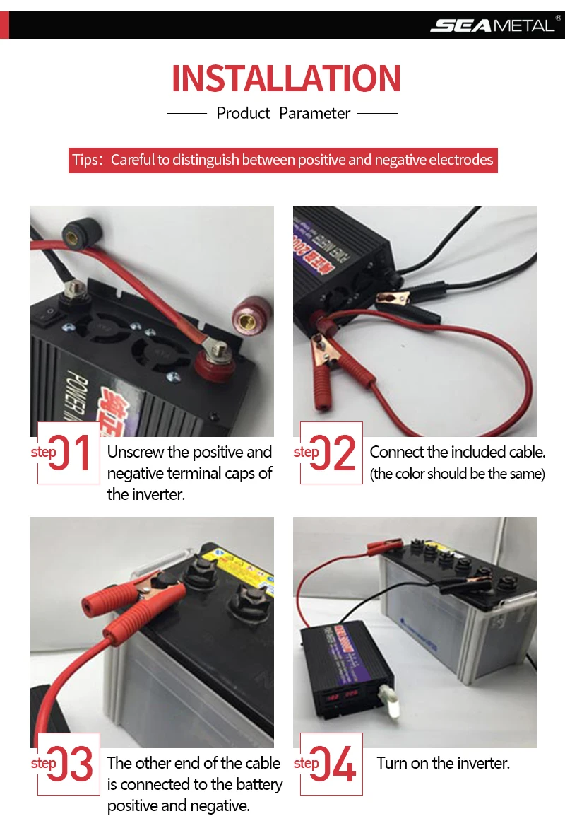 Преобразователь немодулированного синусоидального сигнала WORKSTAR Peak 1000 Вт 12 В/24 В