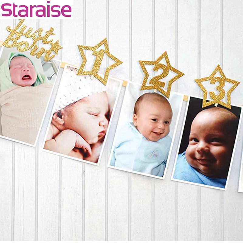 Staraise фото плакат на первый день рождения ребенка 1 год украшение фоторамка для