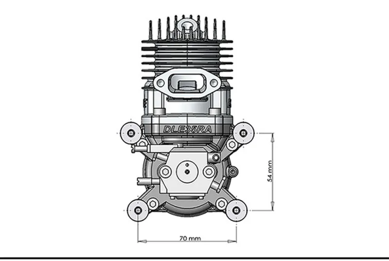 Оригинальный Новый DLE30 30CC DLE30CC DLE бензиновый/бензиновый двигатель для