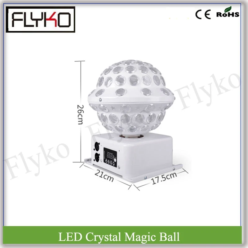 

25W LED Crystal Magic Ball 3Wx6Pcs RGB effect light