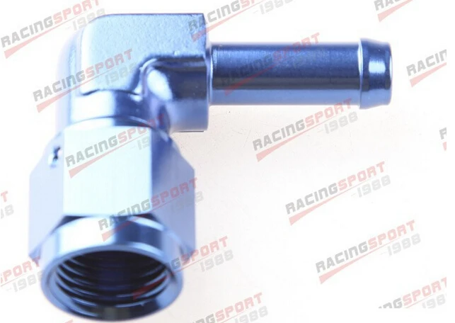 90 градусов 6AN AN6 AN 6 лет до 5/16 &quot(8 мм) Barb шланговый адаптер BLUEAD87001|adapter fitting|an6 to an6fitting