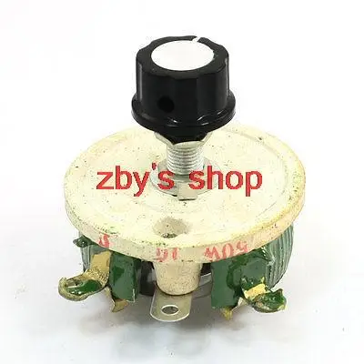 Single Turn Resistor 50W 10 Ohm Adjustable Taper Ceramic Disk Rheostat | Инструменты
