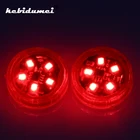 Kebidumei 2 шт. 5 светодиодов Предупреждение лампы-вспышки Безопасность индикация Беспроводной анти-столкновения сигнальный светильник стояночные огни автомобиля открывания двери