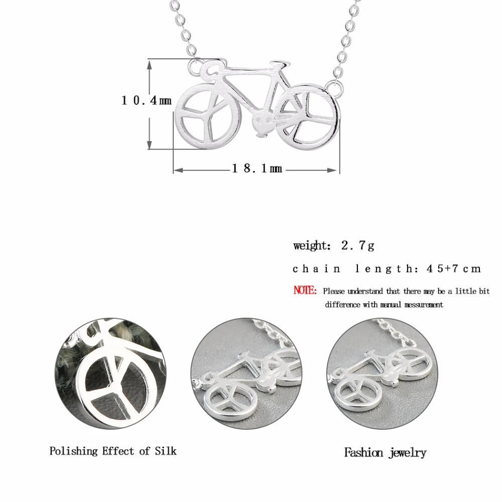 Cxwind модное Велосипедное ожерелье в форме велосипеда дизайнерские подвески и