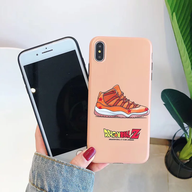 Phone Case For IPhone 6 6S 7 8 Plus Hot Air Dragon Ball Jordan AJ1 Sport Shoes Design Soft Back Cover X 10 XS Max XR |